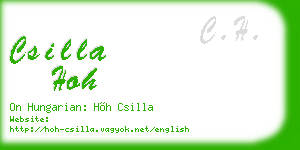 csilla hoh business card